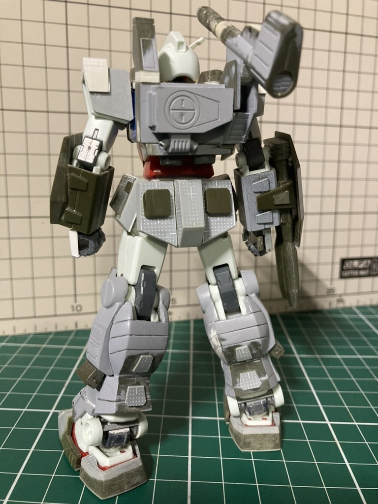 【全塗装完成品】1/144フルアーマーガンダム ・旧キット＆リバイバルミキシング ミキシング 旧キット1／144MSVフルアーマーガンダム＆EG